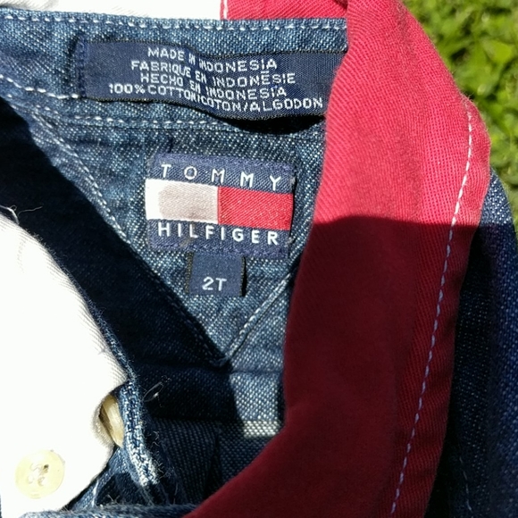 Toddler Tommy Hilfiger button down denim shirt - Picture 7 of 10